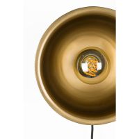 Puur Dudley wandlamp rond S - zwart/goud