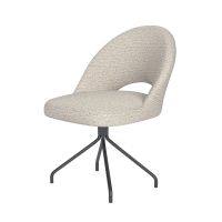 Puur Misty draaistoel metaal spider