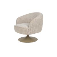 Puur Rolland draaifauteuil - beige/bruin