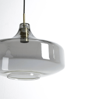 Light & Living Solna hanglamp Ø39,5x27 cm - brons/smoke glas - OUTLET B