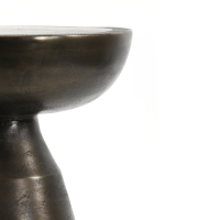 Pasja bijzettafel Ø39,5x53 cm - antiek brons