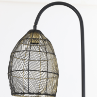 Meya vloerlamp 34x30,5x172 cm zwart/goud van het woonmerk Light&Living