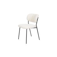 Viken eetkamerstoel bouclé - wit