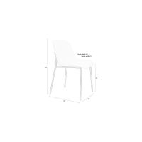 Puur Lou eetkamerstoel - wit