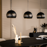 Janelle hanglamp 3L 140 cm bol zwart van het woonmerk Vurna
