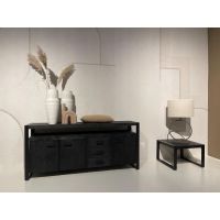 Norris dressoir 210 cm - zwart