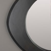 Aren spiegel - zwart hout S