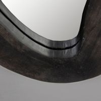 Aren spiegel - zwart hout L