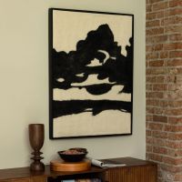 Dutchbone Sameer wandpaneel - zwart/wit