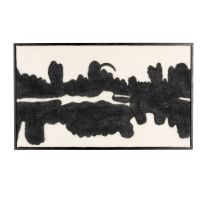 Dutchbone Samudra wandpaneel - zwart/wit