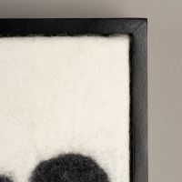 Dutchbone Samudra wandpaneel - zwart/wit