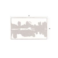 Dutchbone Samudra wandpaneel - zwart/wit