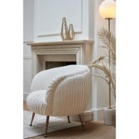 Medina vloerlamp - antiek brons/glas mat wit