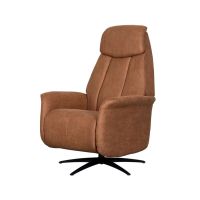 Oslo elektrische fauteuil - cognac microsuède