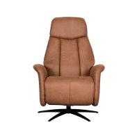 Oslo elektrische fauteuil - cognac microsuède