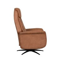 Oslo elektrische fauteuil - cognac microsuède