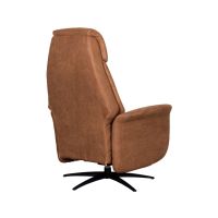 Oslo elektrische fauteuil - cognac microsuède