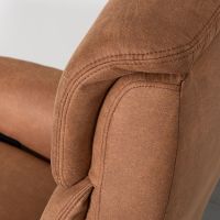 Oslo elektrische fauteuil - cognac microsuède