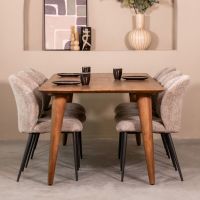 Fly eettafel 190x100x76 cm - naturel