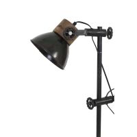 Jody vloerlamp - zwart zink/hout bruin