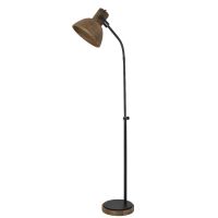 Imbert vloerlamp - hout/mat zwart