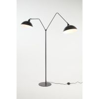 Orion vloerlamp 2L - mat zwart