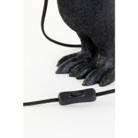 Penguin tafellamp E14 12x12x24 cm - mat zwart