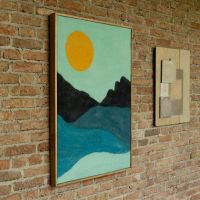 Dutchbone Gandhi wandpaneel - blauw