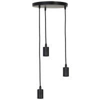 Brandon hanglamp rond 3L zwart van het woonmerk Light & Living