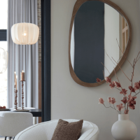 Sonora spiegel 120x5x80 cm hout olie bruin van het woonmerk Light & Living