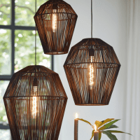 Deya hanglamp Ø30x37 cm mat zwart van het woonmerk Light&Living