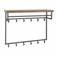 Dimitry kapstok met plank en 12 haken van het woonmerk Fraaai