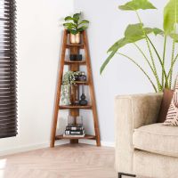 Angelina wandrek hoek acaciahout naturel van het woonmerk Fraaai