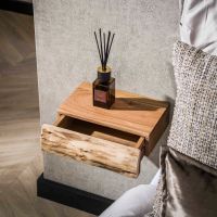 Fraaai Hardy nachtkastje zwevend acacia hout XS | set van 2