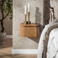 Sedona zwevend nachtkastje massief mango - zand