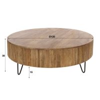 Sedona salontafel ø120 cm - mangohout