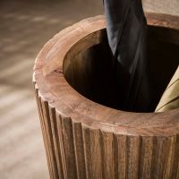 Fraaai Sedona paraplubak dicht massief mangohout - zand