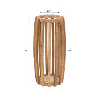 Fraaai Odila paraplubak massief mangohout - zand