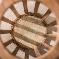 Fraaai Odila paraplubak massief mangohout - zand