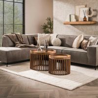 Fraaai Odila salontafel mangohout set van 2