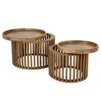 Odila salontafel mangohout set van 2 van het woonmerk Fraaai