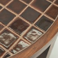 TiledUp salontafel hout/keramiek - donkerbruin