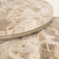 Alvar bijzettafel set van 2 - beige