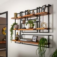 Woody metaal wandplank 20 cm van het woonmerk Fraaai