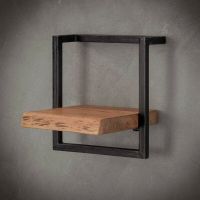 Woody metaal wandplank - bundel set van vier 145 cm