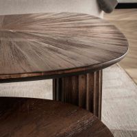 Otto salontafel set van 2 driehoekig Maya teak - bruin