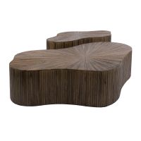 Fraaai Rebecca salontafel set van 2 - massief teak espresso