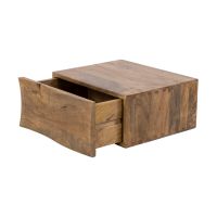 Fraaai Pioter nachtkastje zwevend 1 lade - massief mango zand