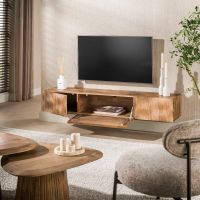 Fraaai Pioter tv-meubel massief mangohout - zand
