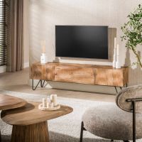 Fraaai Pioter tv-meubel massief mangohout - zand